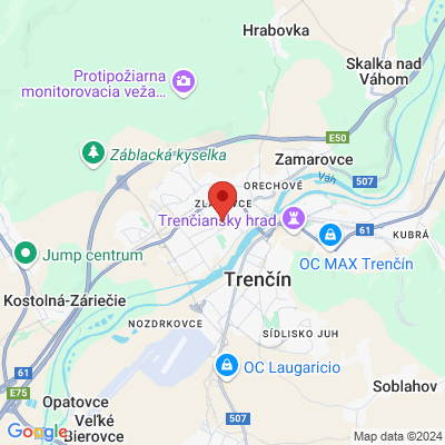 Google map: Škola umeleckého priemyslu Trenčín, Staničná 352, Zlatovce, 911 05 Trenčín